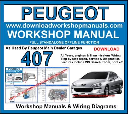 Peugeot 407 workshop service repair manual